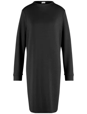 Textured jersey dress